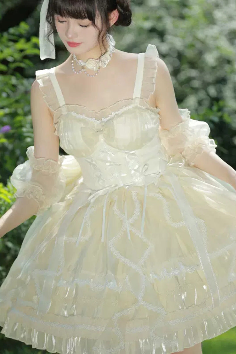 Glaze Fantasy JSK Dress with Ruffled Bodice - 5 Colors