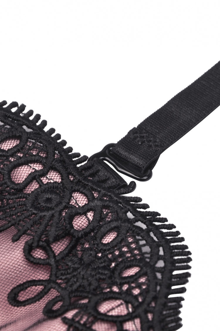 Pink Sleeveless Multi-Layered Lace Women's Lolita Slip Dress Graduation Dress