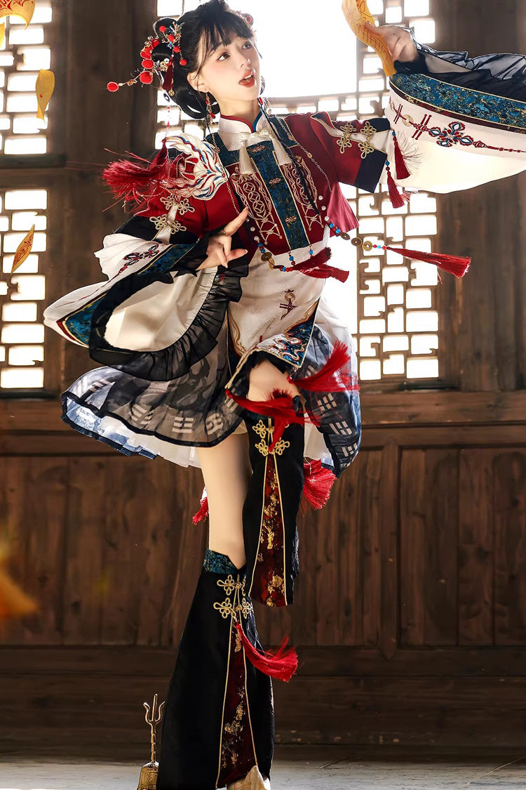 Elegant Chinese Style Lolita Dress with Stand Collar