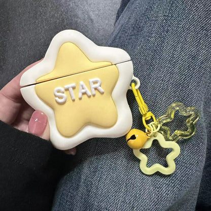 Yellow Star Airpods Case