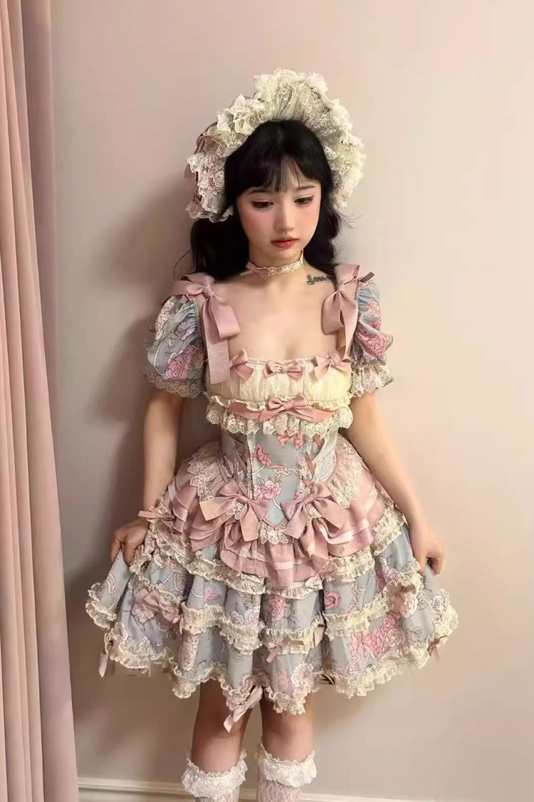 Gem Rose Multi-Layered Lace Skirt