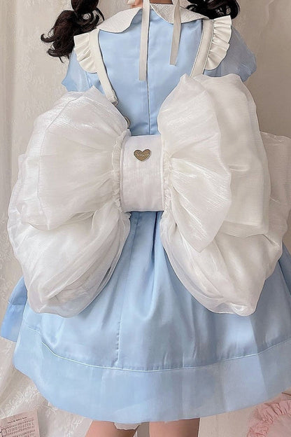 Big White Bowknot Lolita Backpack