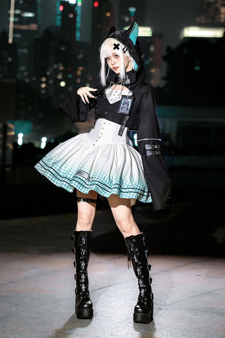 Print Future Suit Gothic Cool Lolita Dress