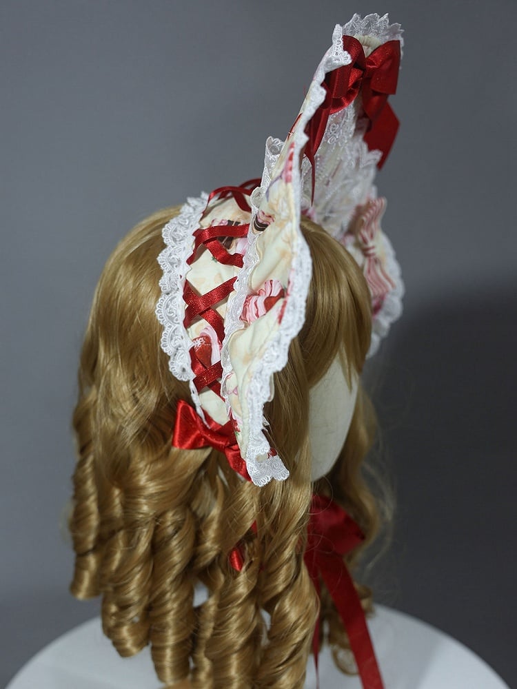 Yellow Sweet White Lolita / Pink Bonnet