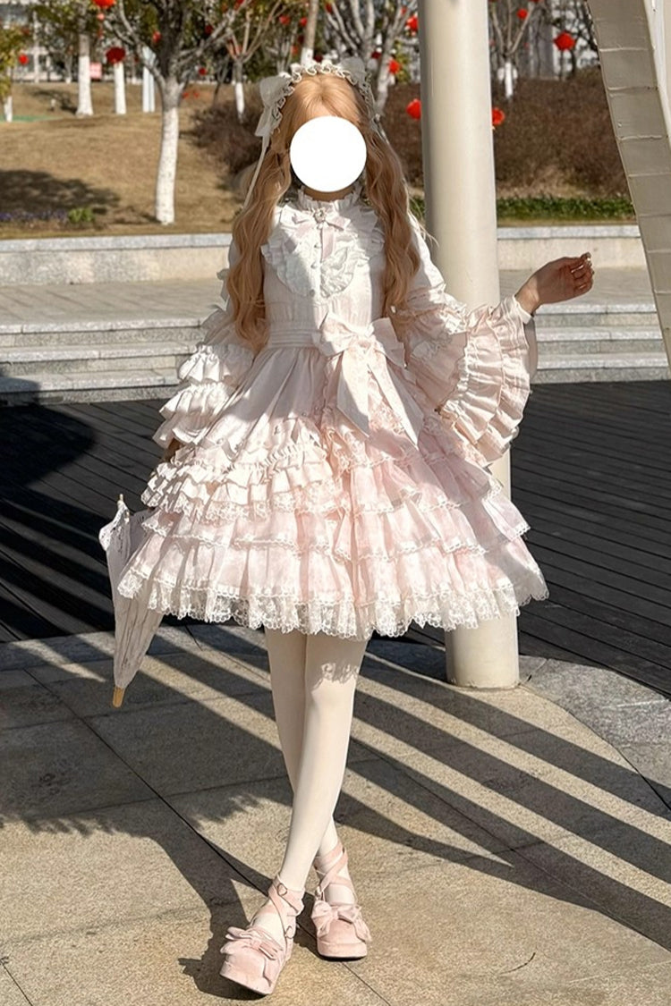 Soloist Doll Asymmetric Dress with Hime Sleeves & Ruffles
