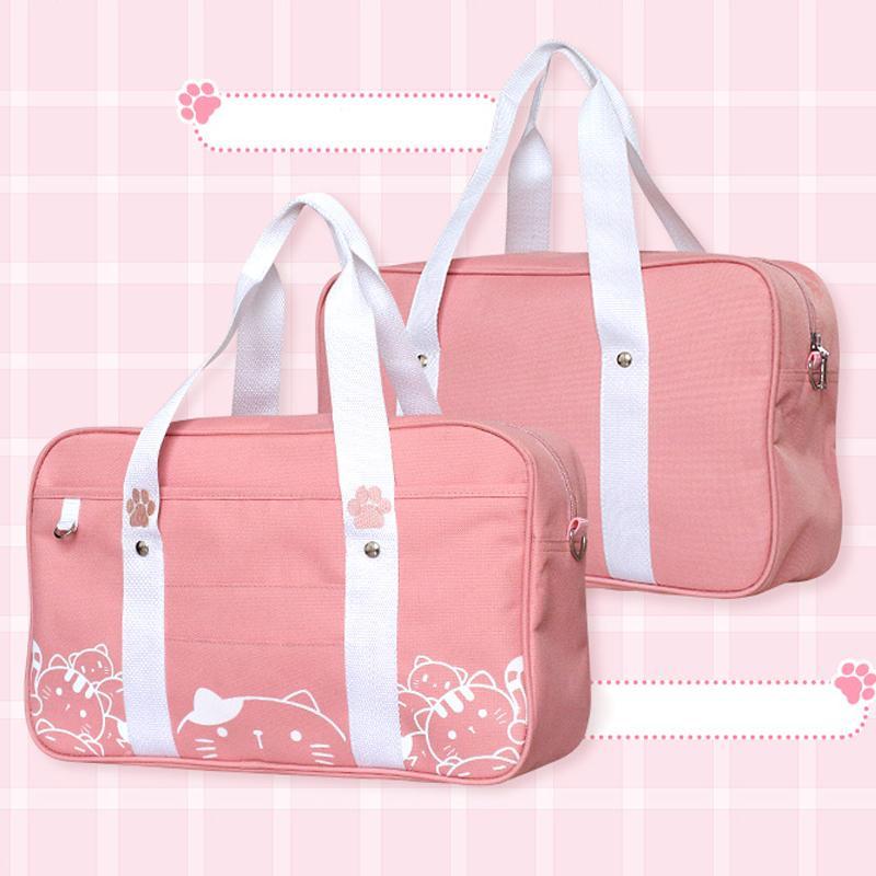 Kawaii JK Cat Cartoon Uniform Crossbody Bag