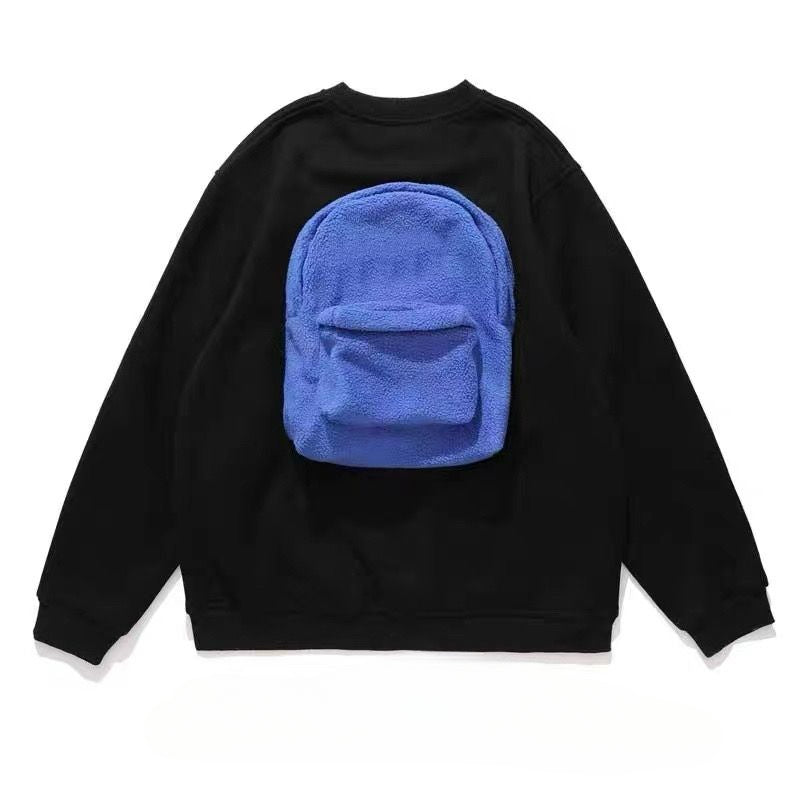 Black 3D Pop-up Bag Sweatshirt MK Kawaii Store