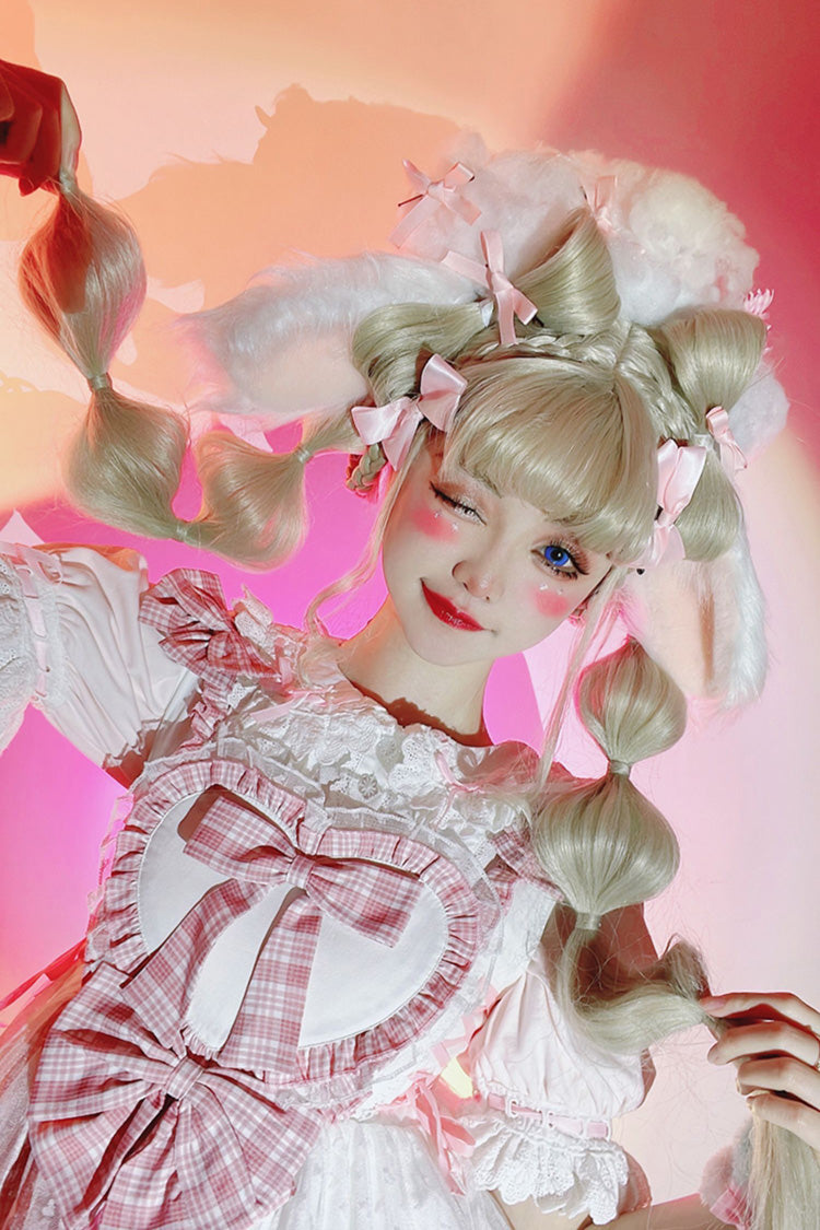 Valentine's Day JSK with Layered Print & Bow Accents