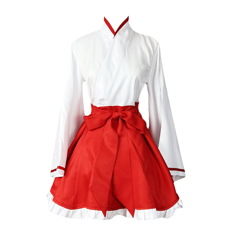 Cute Cosplay Big Bow Kimono Two Pieces Set