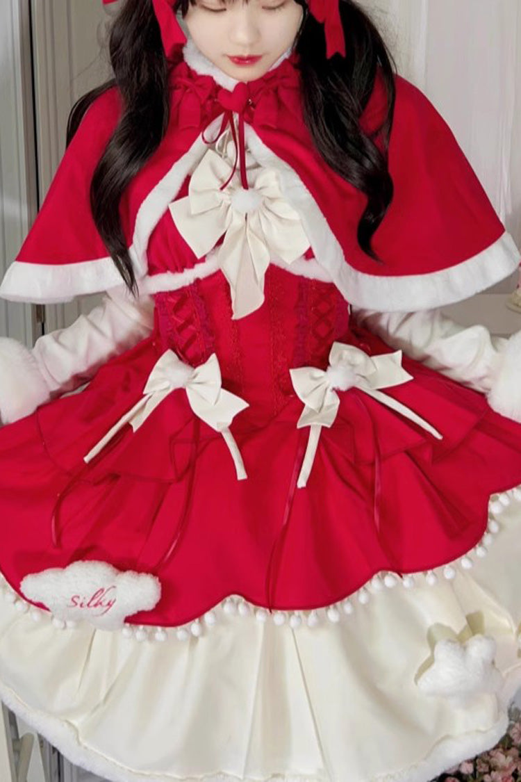 Princess Sweet Lolita Multi-Layer Jsk Dress with Bowknot 3 Colors