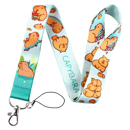 Capybara Lanyard and Card Holder