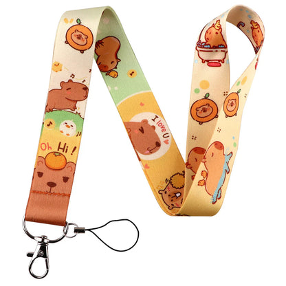 Capybara Lanyard and Card Holder