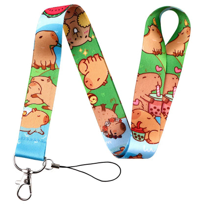 Capybara Lanyard and Card Holder