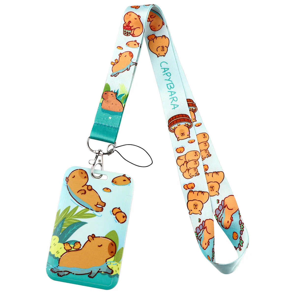 Capybara Lanyard and Card Holder