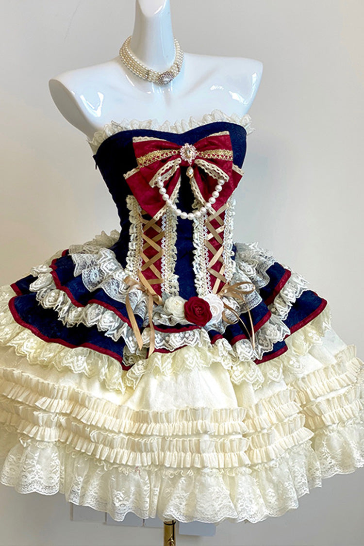 Coronation Dress with Ruffled Layers - Sweet Lolita