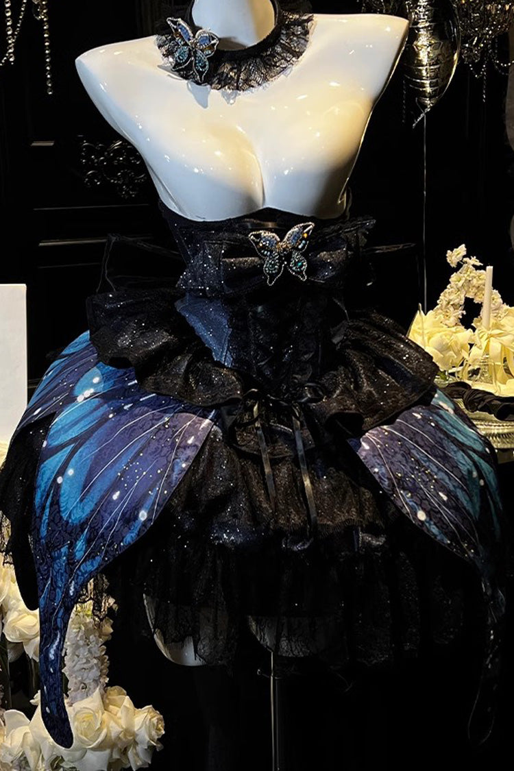 Sparkling Butterfly Bowknot Sweet Skirt