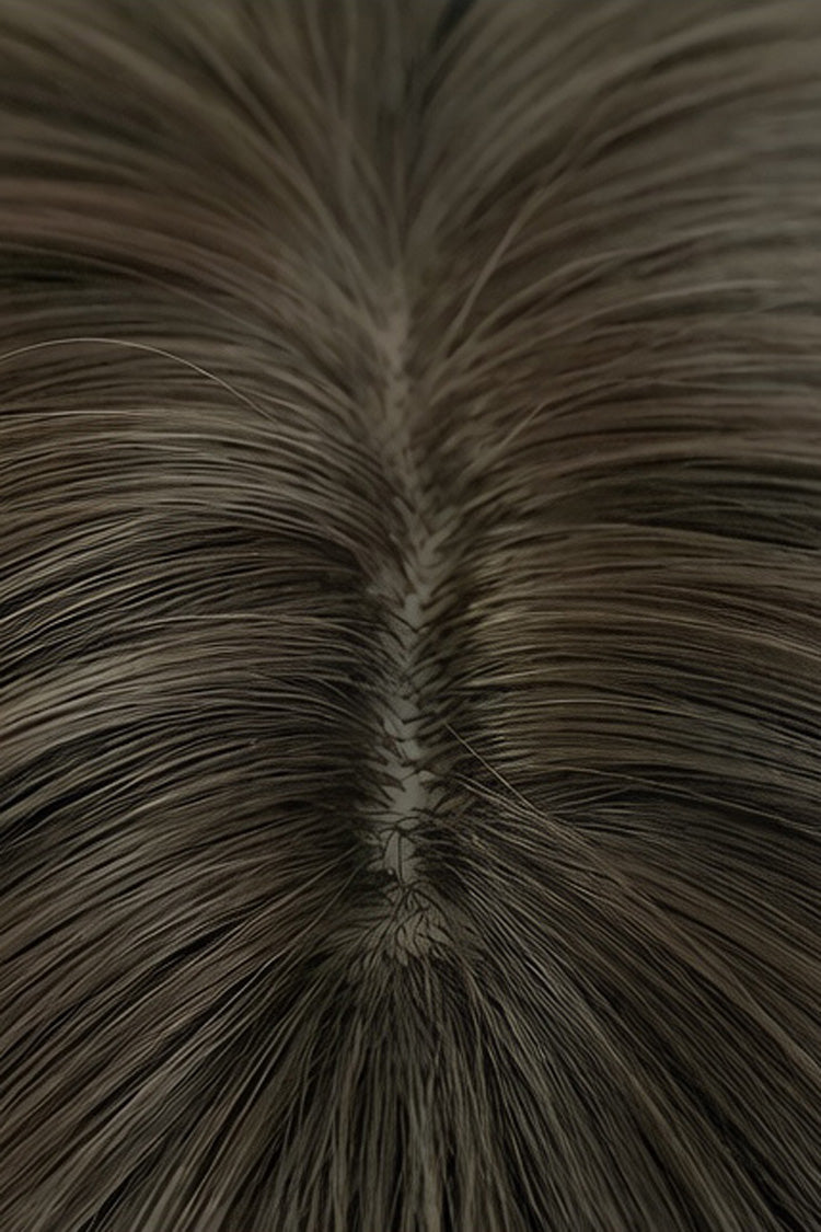 Side-Swept Bangs Multi-Layered Lolita Wig - Shoulder Length Brown