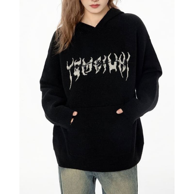 Centipede Knit Hoodie - Hoodie