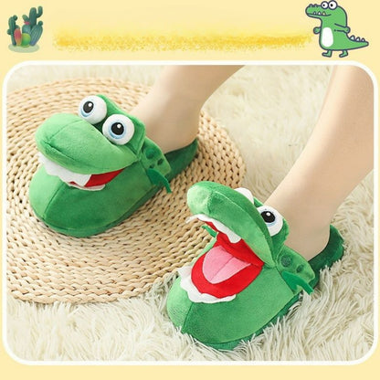 Cute Crocodile Plush Slippers MK Kawaii Store