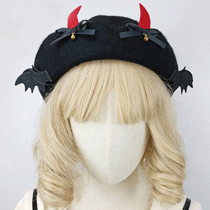 Chic Bat Wings Lolita Beret