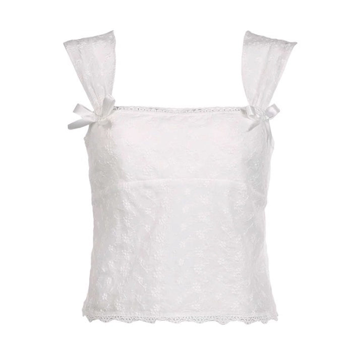 Coquette White Lace Top