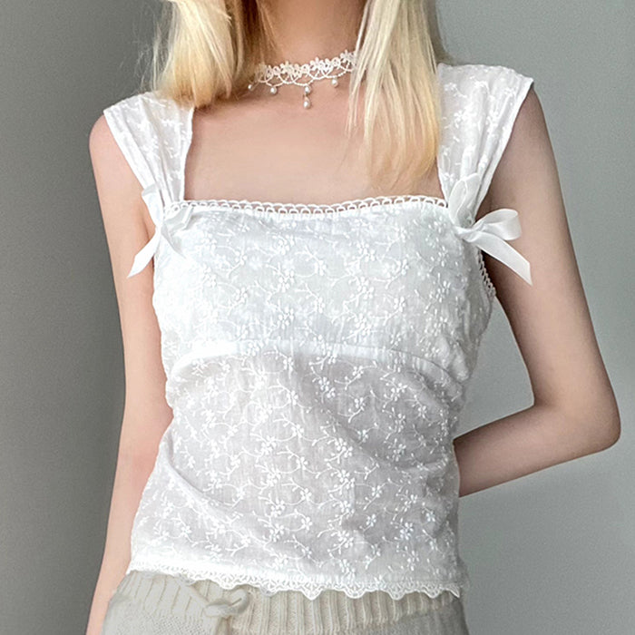 Coquette White Lace Top