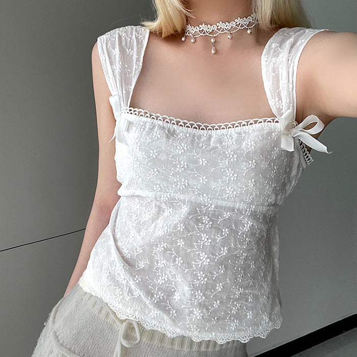 Coquette White Lace Top