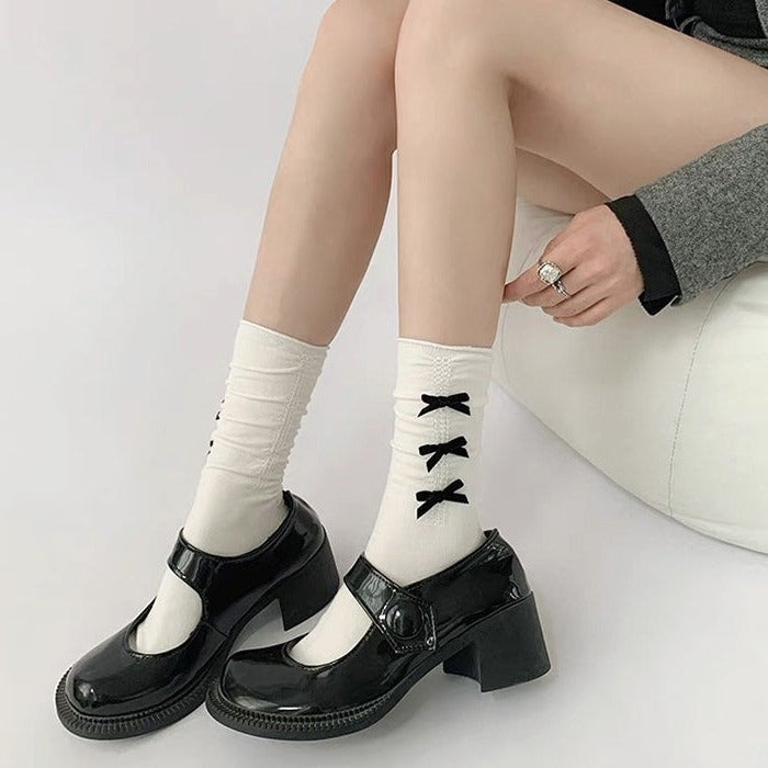 Sweet Soft Bows Socks MK19646