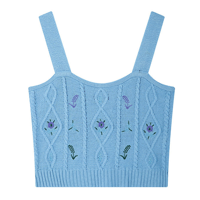 Floral Knit Tank Top