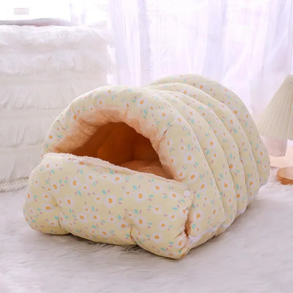 Cozy Sleeping Bag Cat Bed