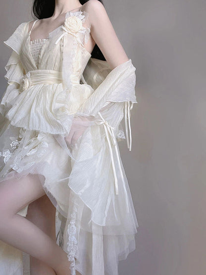 Creamy Butterfly Maiden Dress