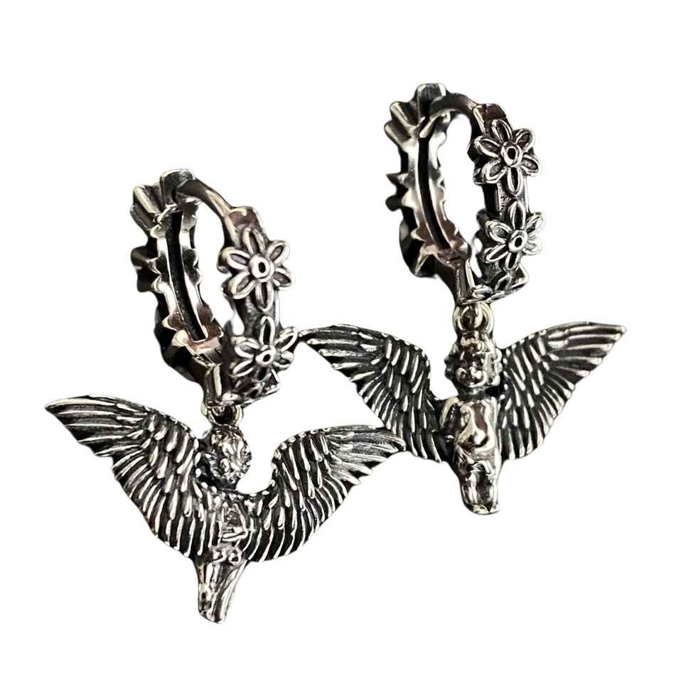 Floral Angel Earrings