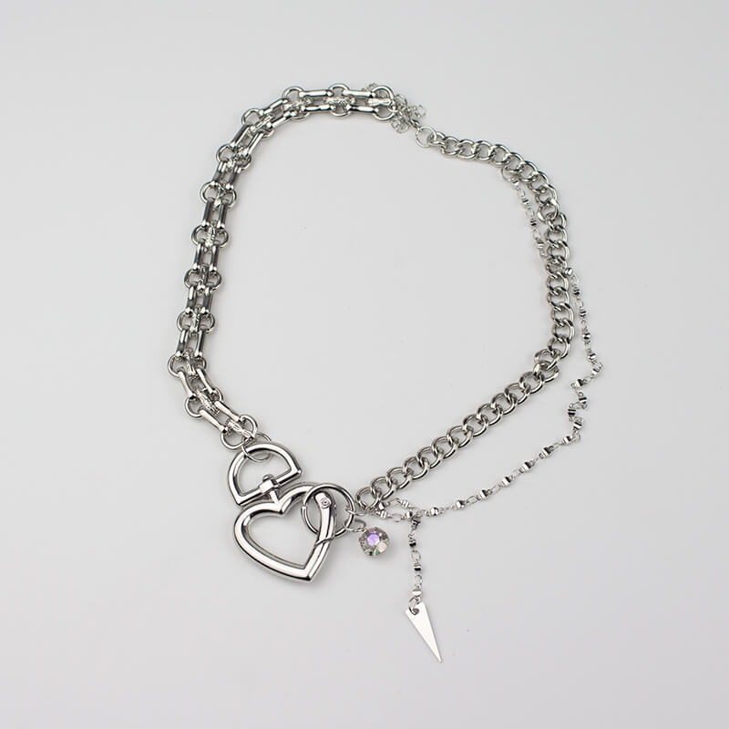 Y2K Heart Chain Necklace