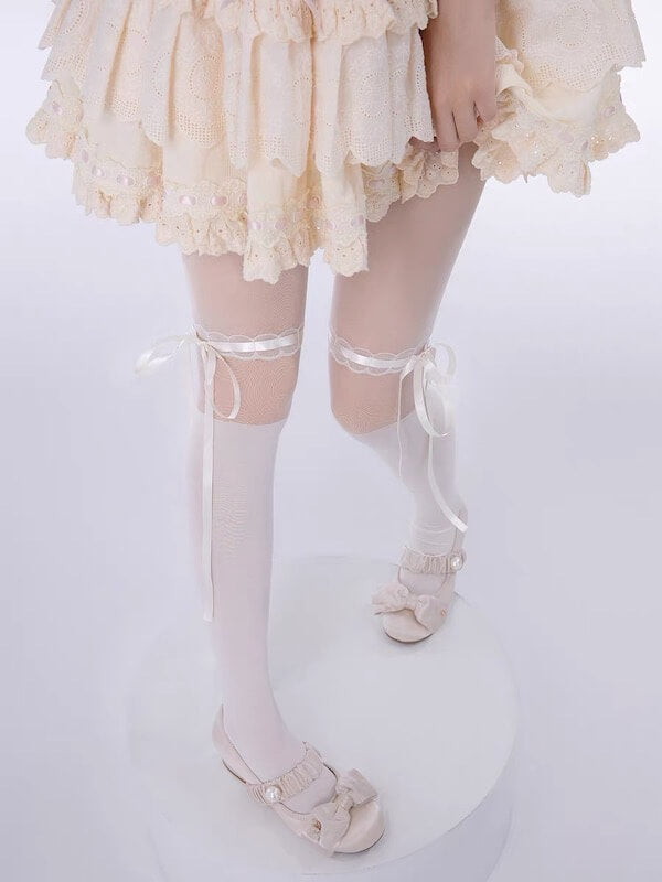 Sweet Lolita Ribbon Tights