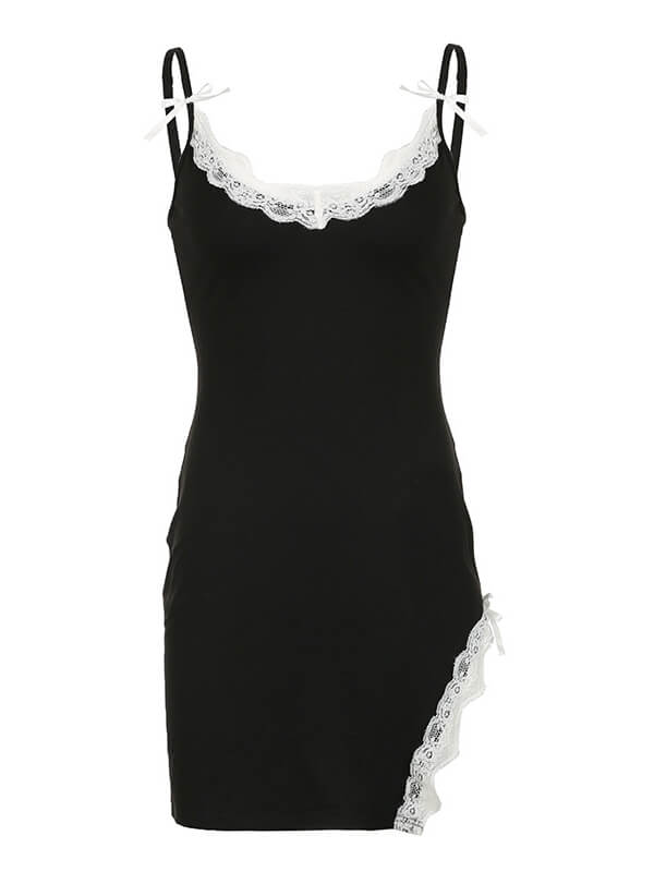 Black Lace Cami Dress