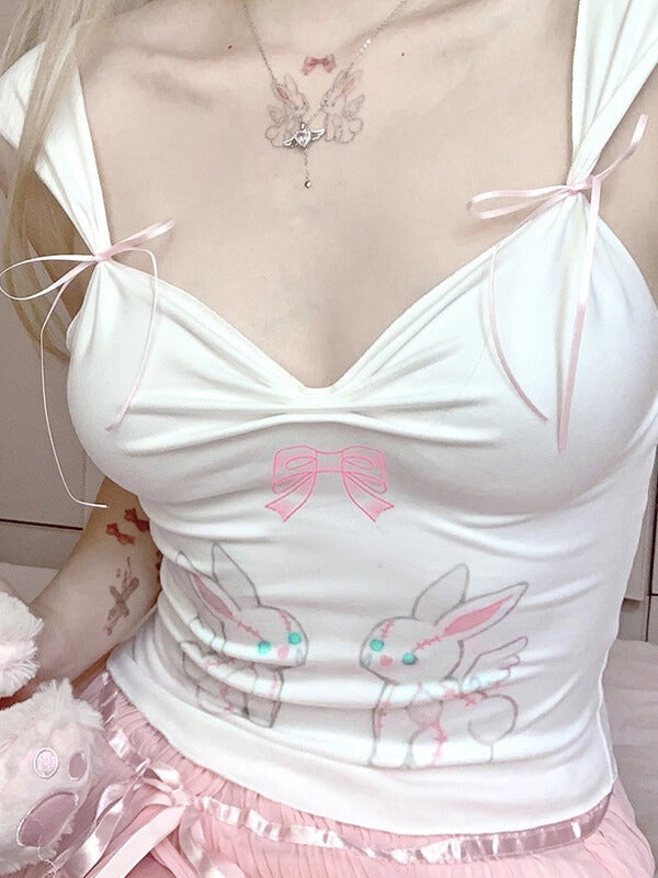 Kawaii Bunny Bow Camisole