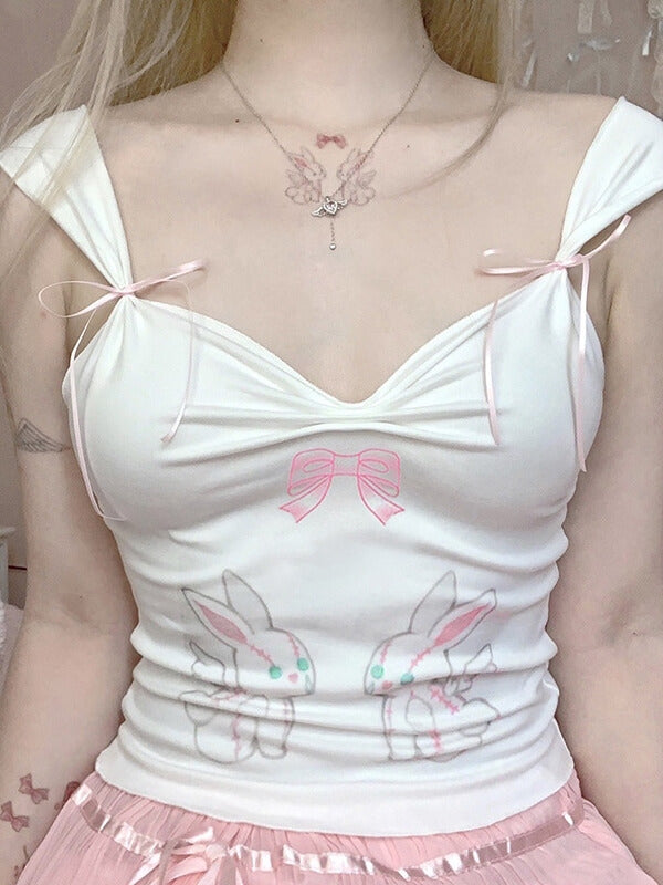 Kawaii Bunny Bow Camisole