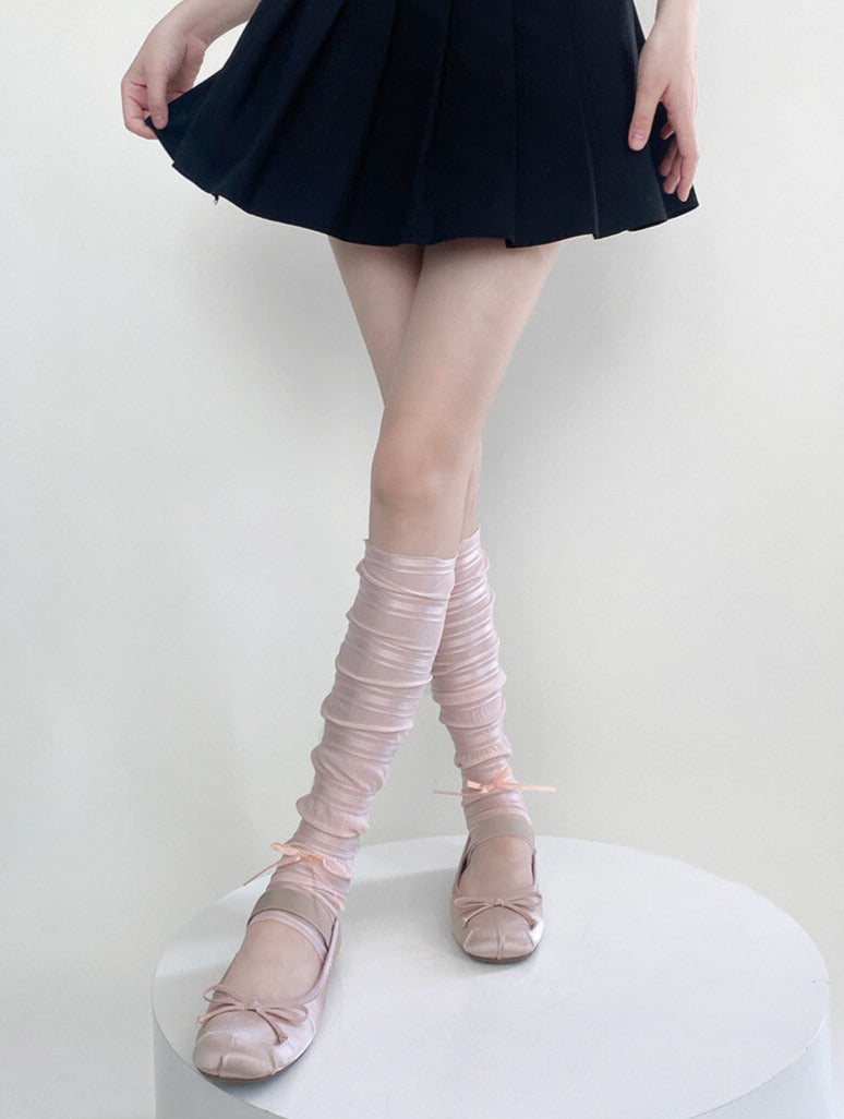 Sweet Lace Chiffon Leg Warmers