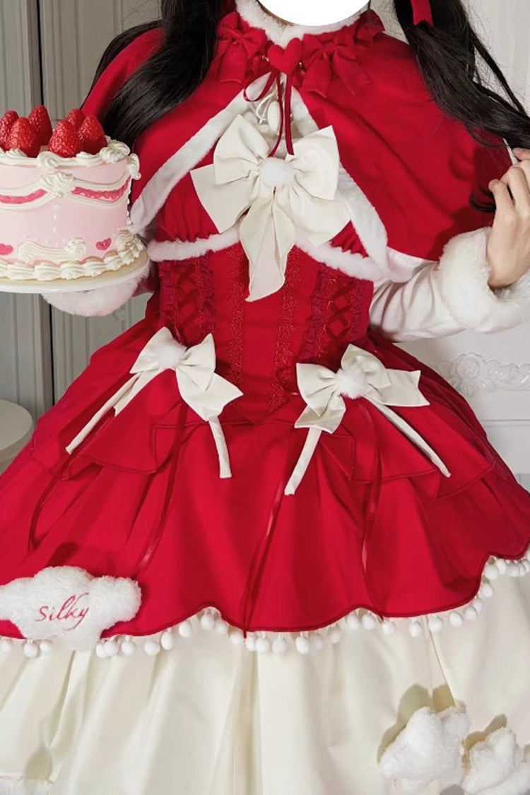 Princess Sweet Lolita Multi-Layer Jsk Dress with Bowknot 3 Colors
