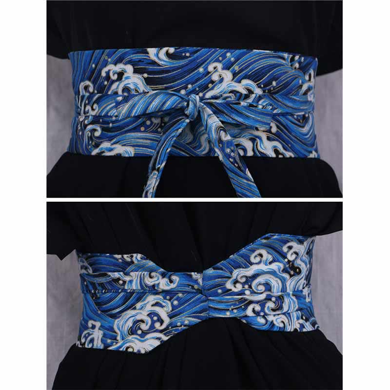 Aesthetic Print Lace Up Hanfu Waistband