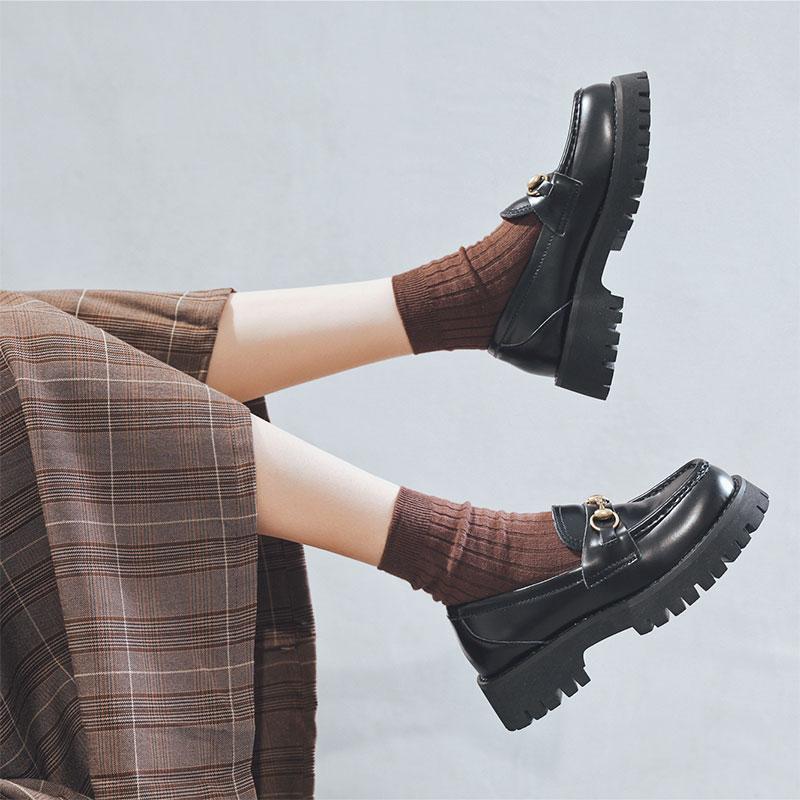 Vintage Harajuku Metal Platform Mary Jane Shoes