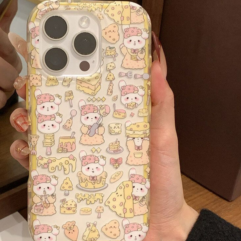 Cartoon Bear Delicacy Food Phone Case