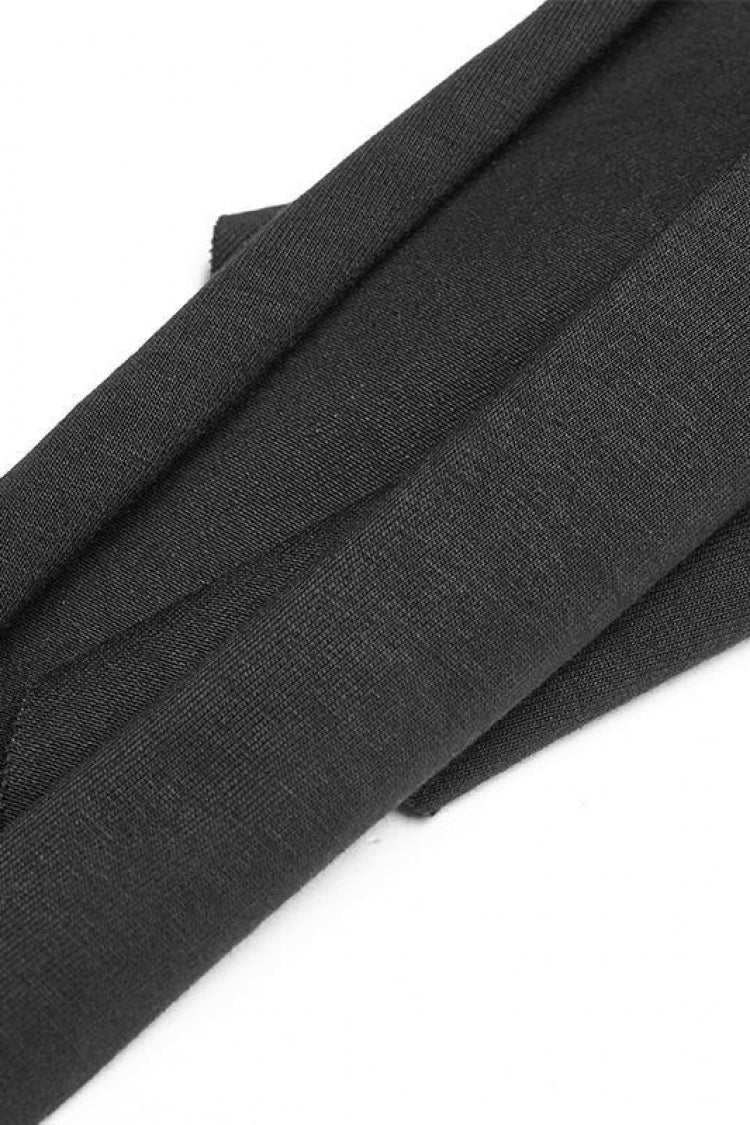 Irregular Hem Punk Vest with Metal Buckle Detail