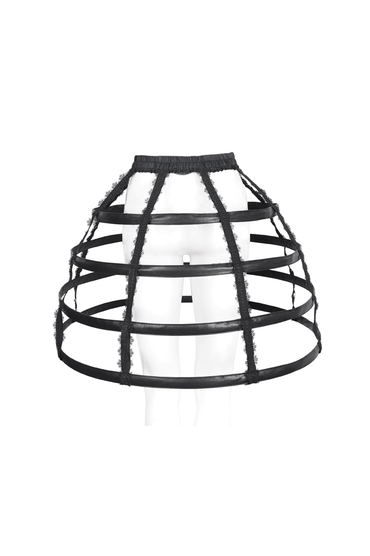 Gothic Underskirt with Lace & Cutout Details for Women