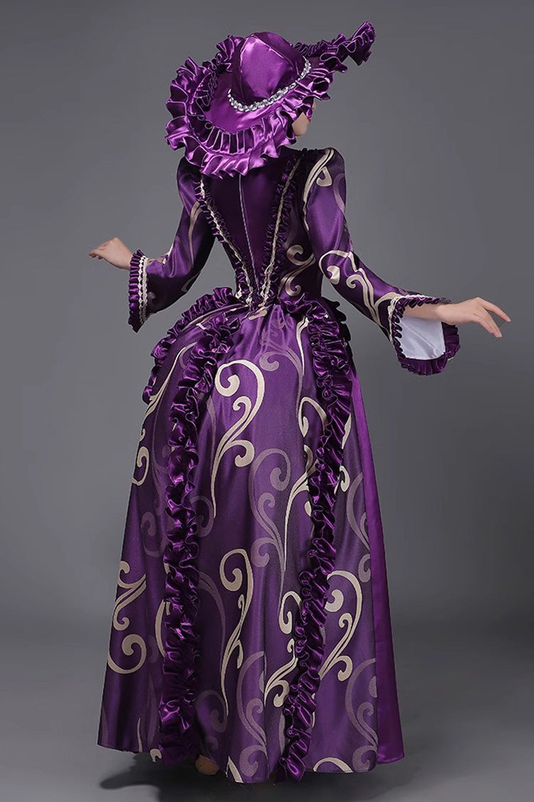 Victorian Princess Gown with Long Sleeves - Elegant