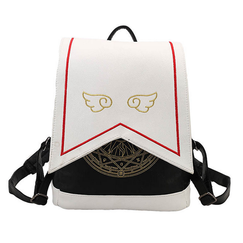 Wing Embroidery School Bags Cartoon