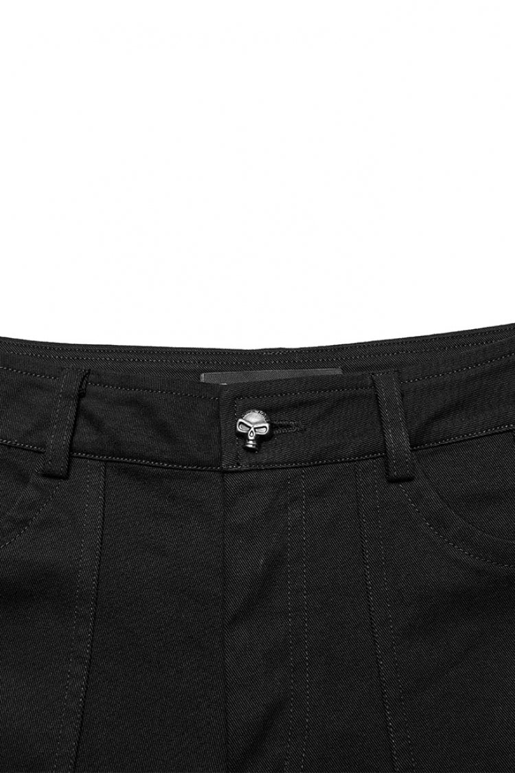 Umbra Buckle Strap Steampunk Flared Trousers for Women
