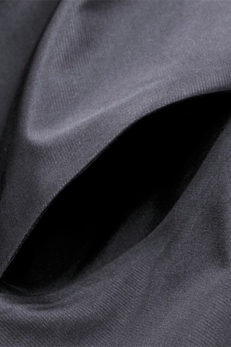 High-Waisted Pleated Gothic Long Skirt for Women