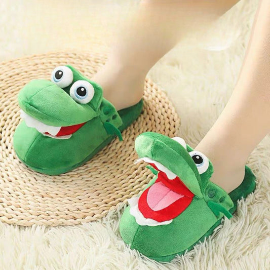 Cute Crocodile Plush Slippers MK Kawaii Store