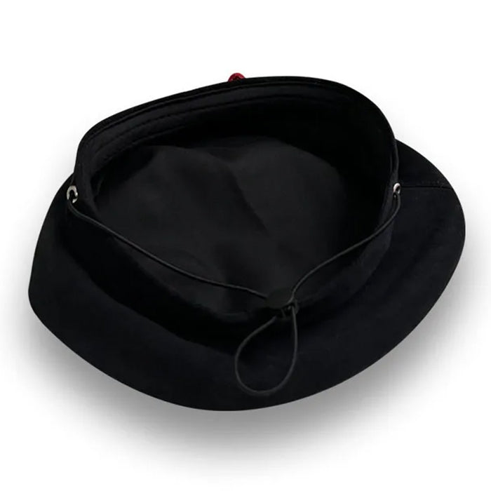 Elegant Black Heart Beret